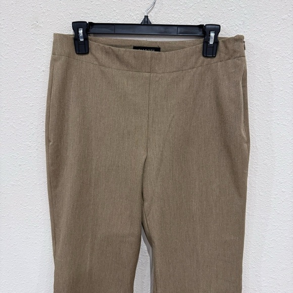 Talbots Heritage Dress Pants Side Zipper Tan Heather Straight Leg Women’s Size 8 - Picture 2 of 11